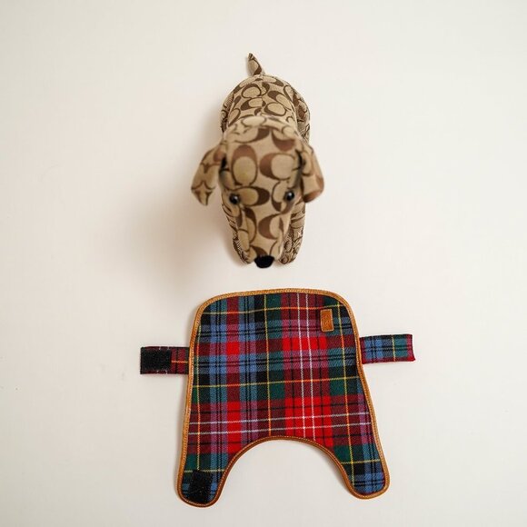 Rare 90's Coach Stuffed Monogram Dog - Picture 8 of 9